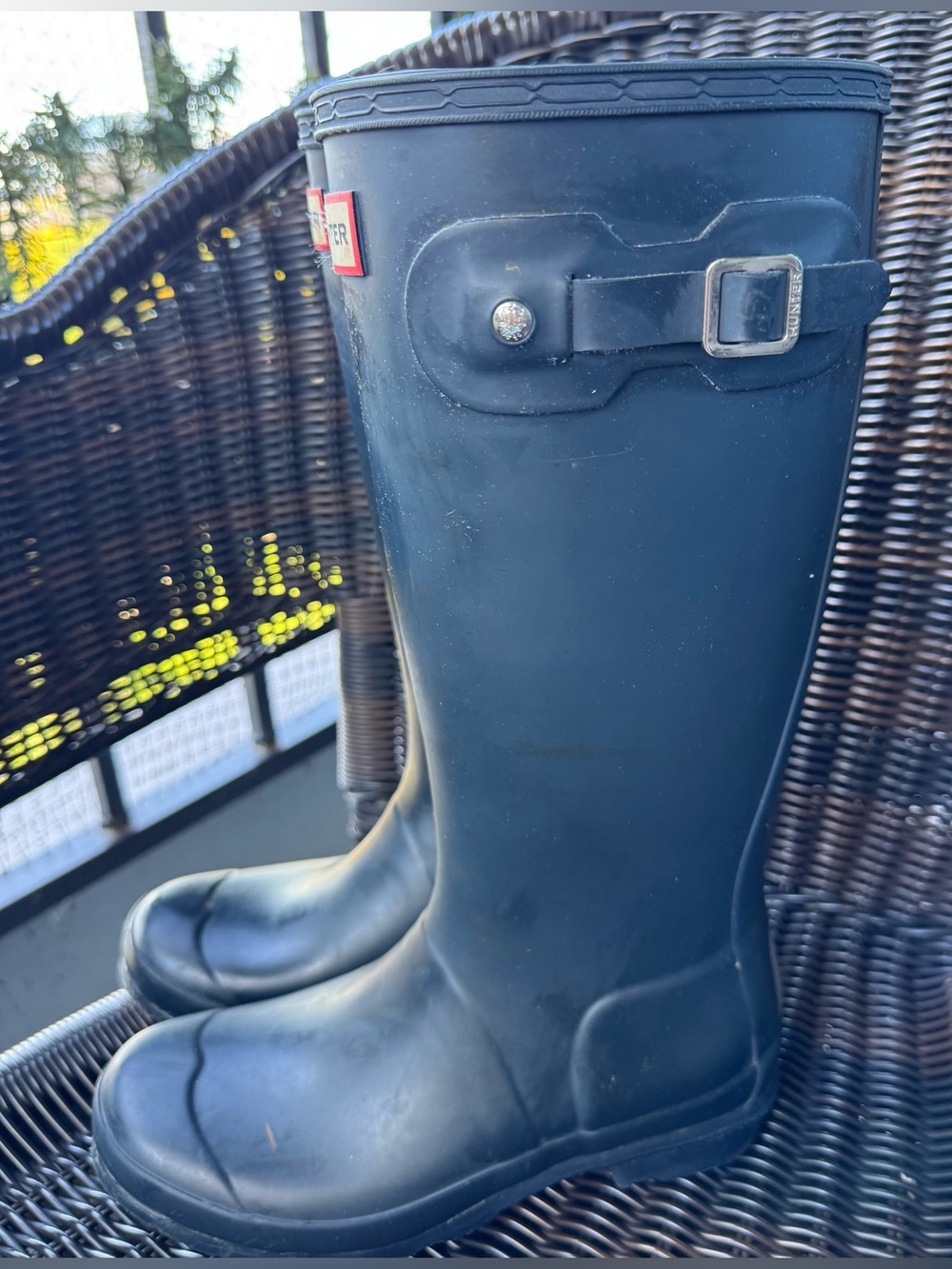 Hunter Navy Kids Rain Boots EU Size 35/36